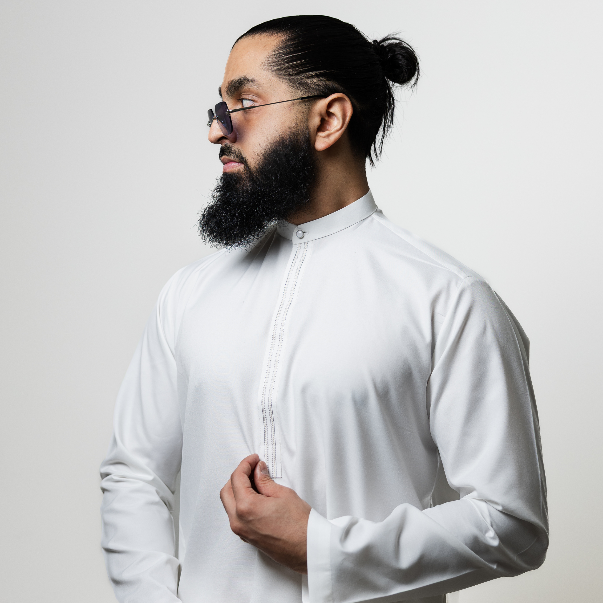 Qamis Malaisien - Blanc Pur