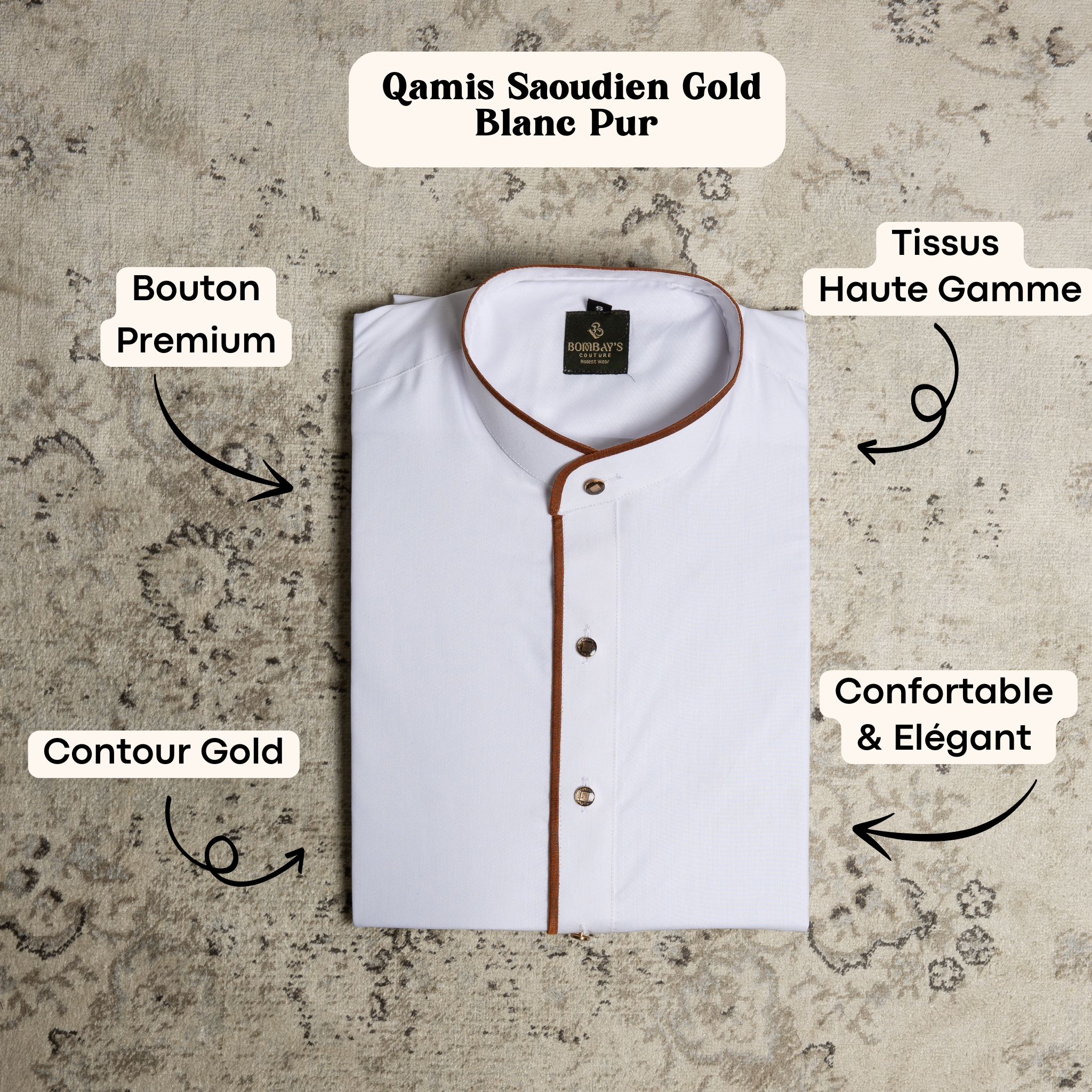 Qamis Saoudien - GOLD