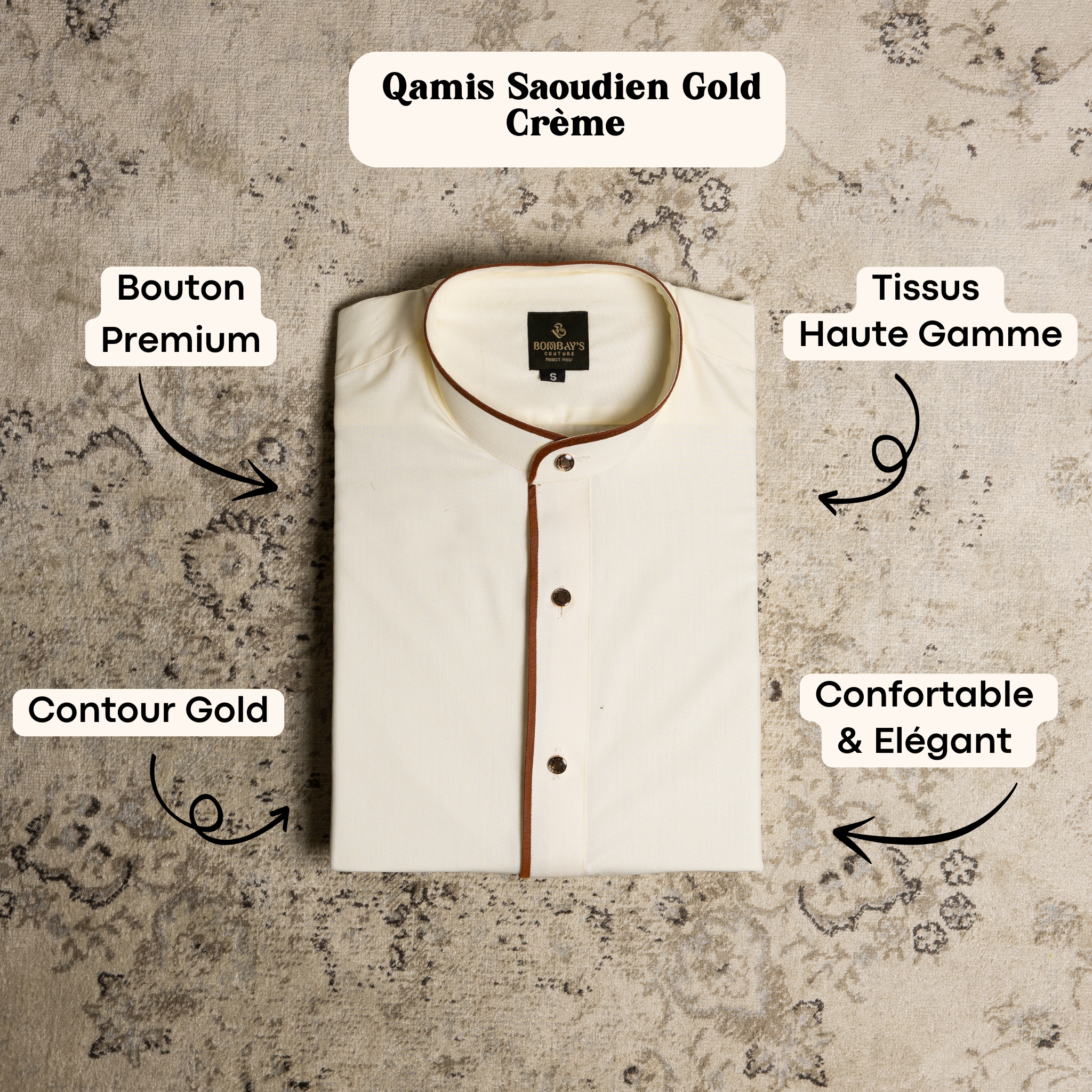 Qamis Saoudien - GOLD