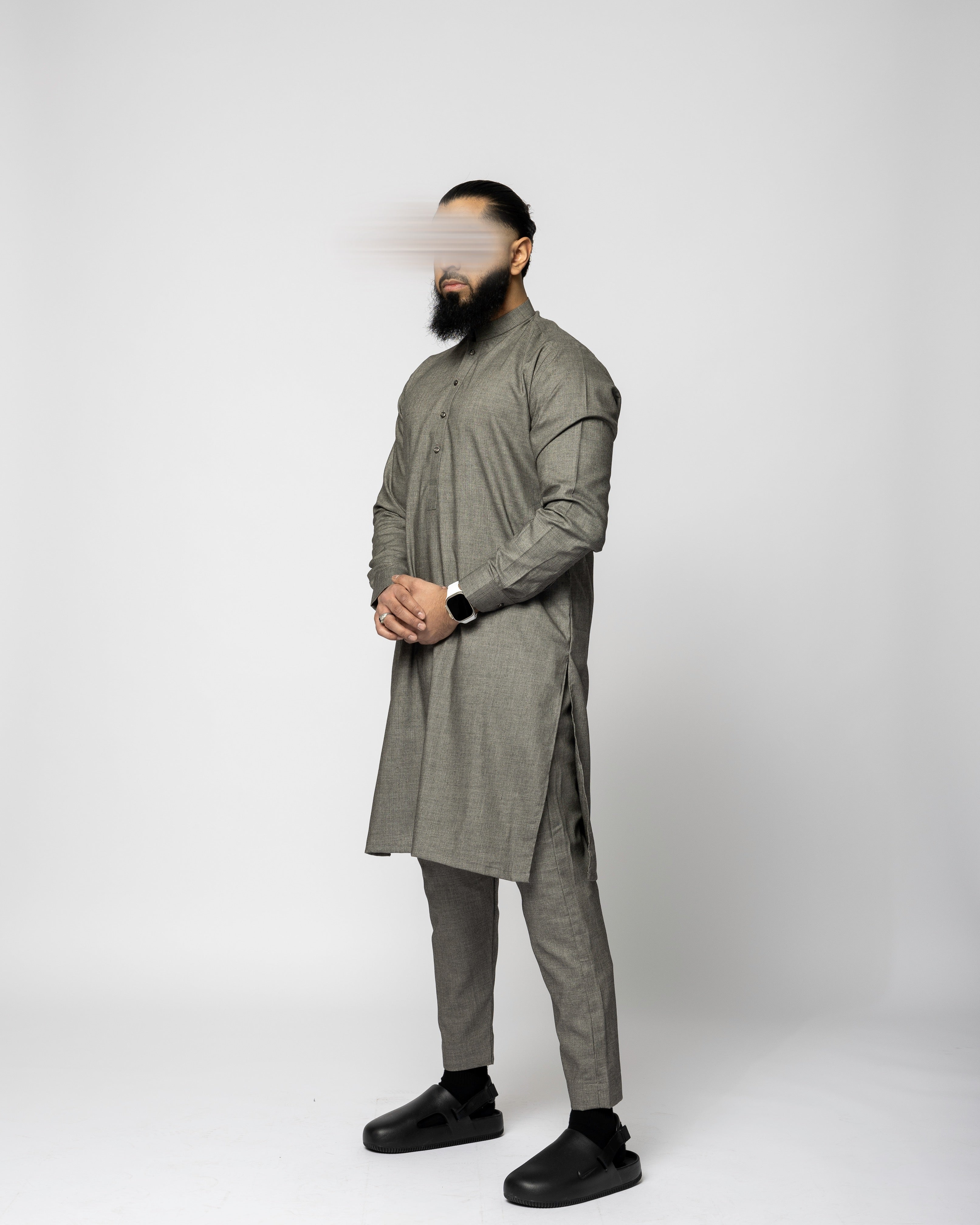 Harem Qamis Gray - Premium Fabric