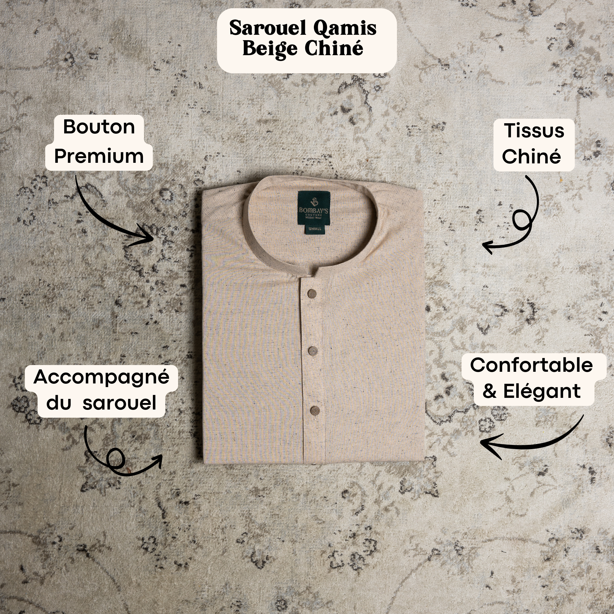 Sarouel Qamis Enfants - CONFORT