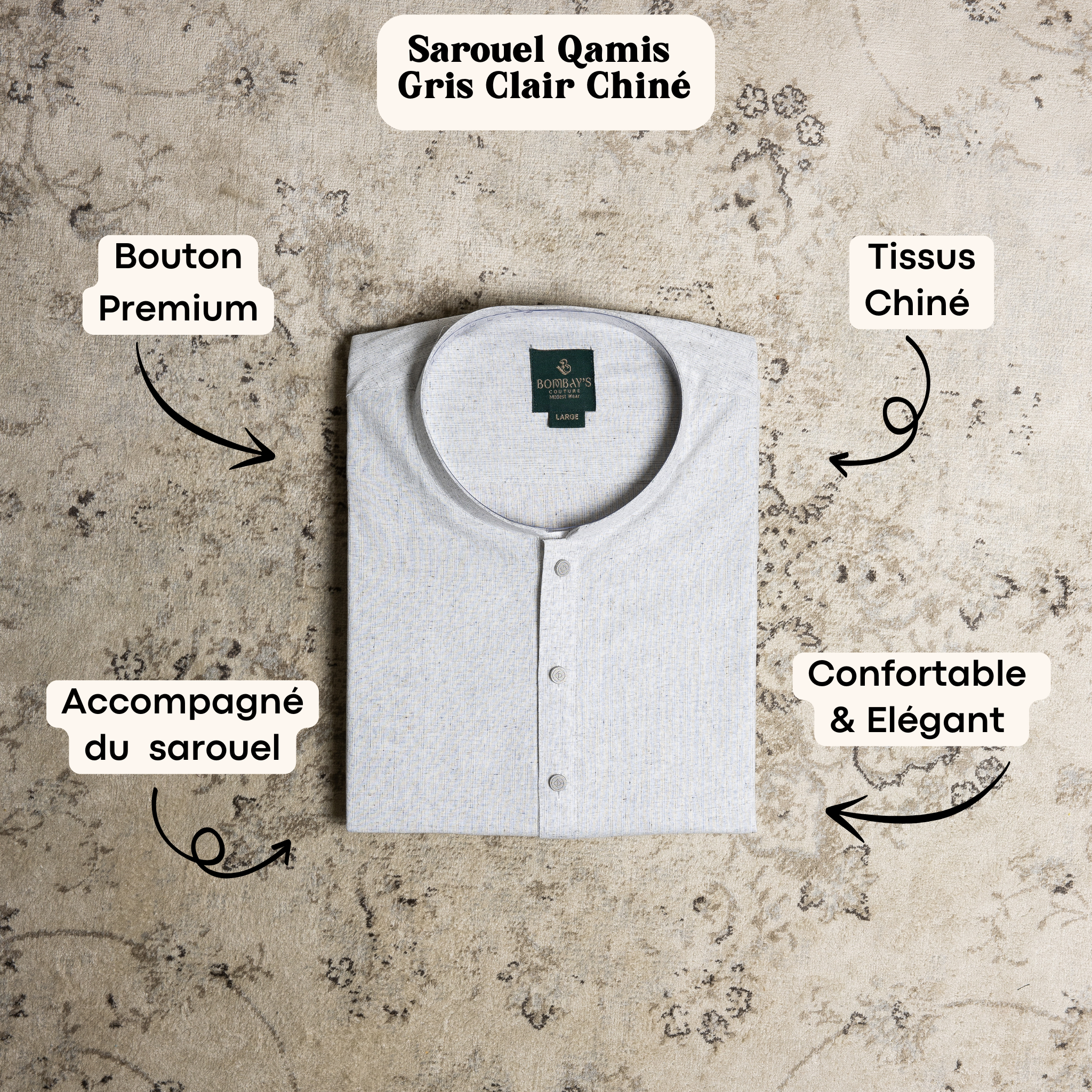 Sarouel Qamis Enfants - CONFORT