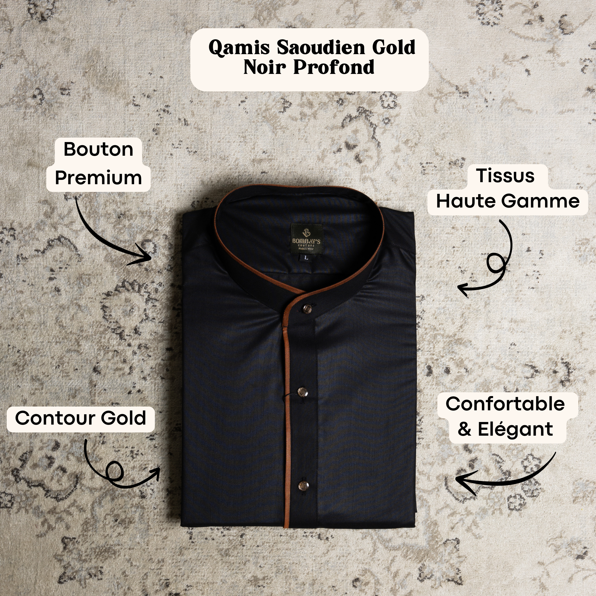 Qamis Saoudien - GOLD