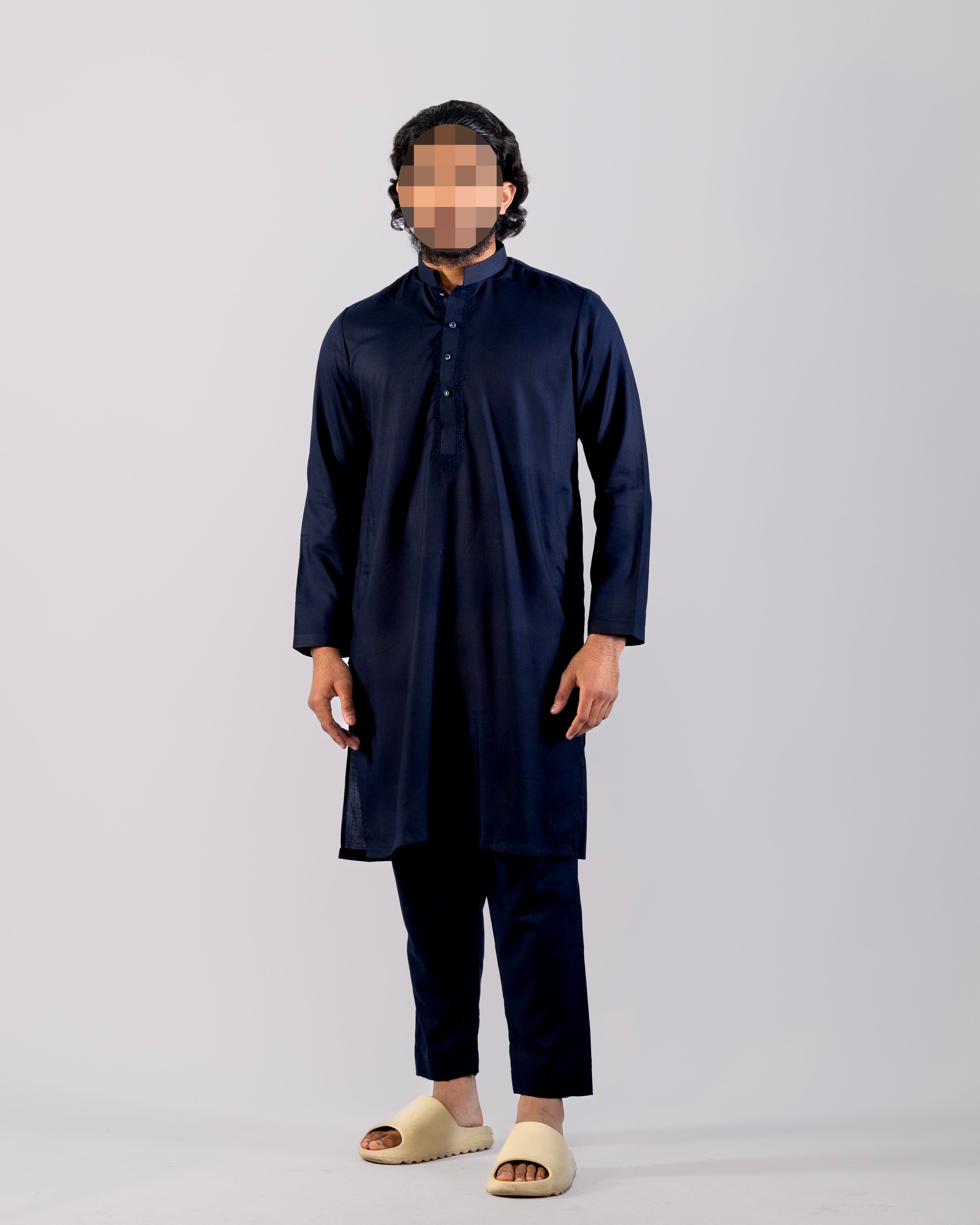 Midnight Blue Qamis Harem Pants