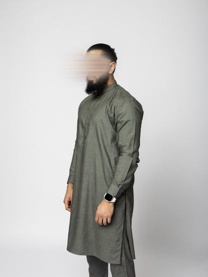 Harem Qamis Gray - Premium Fabric