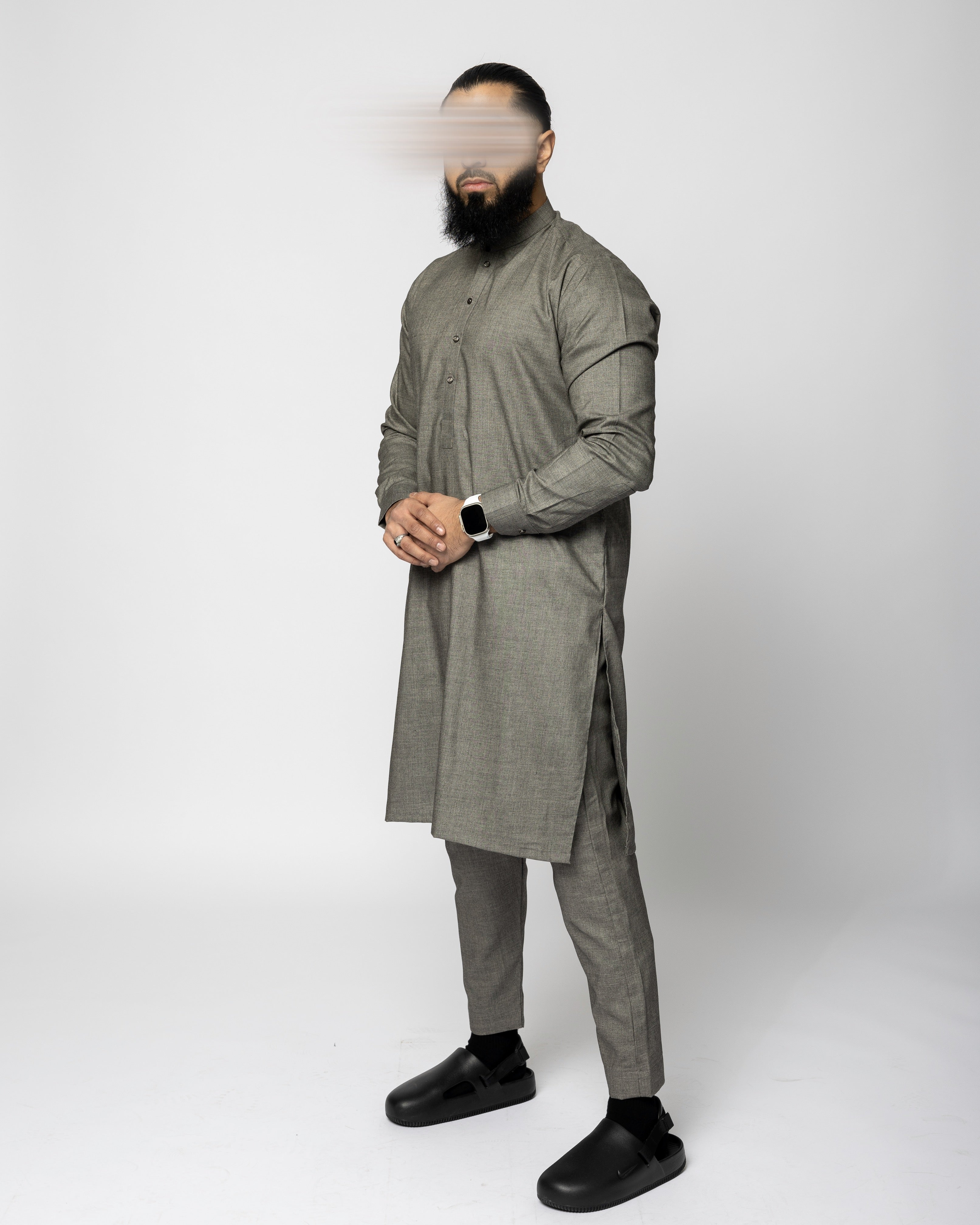 Harem Qamis Gray - Premium Fabric