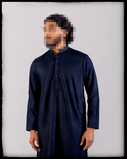 Saroual Qamis Bleu Nuit