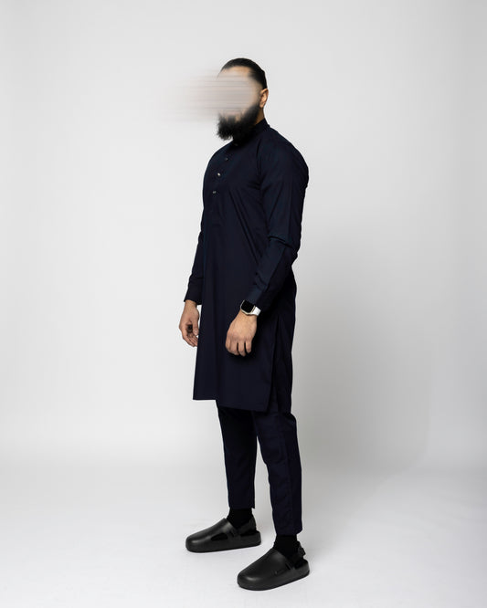 Midnight Blue Qamis Harem Pants